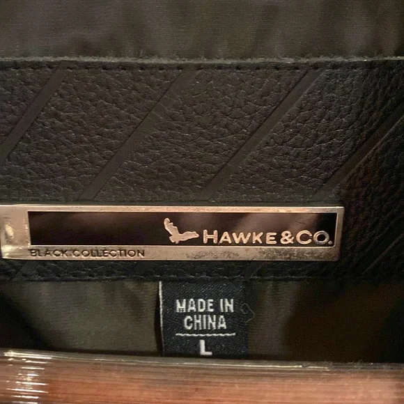 Men’s Hawke & Co Black Collection coat size large - Picture 3 of 12